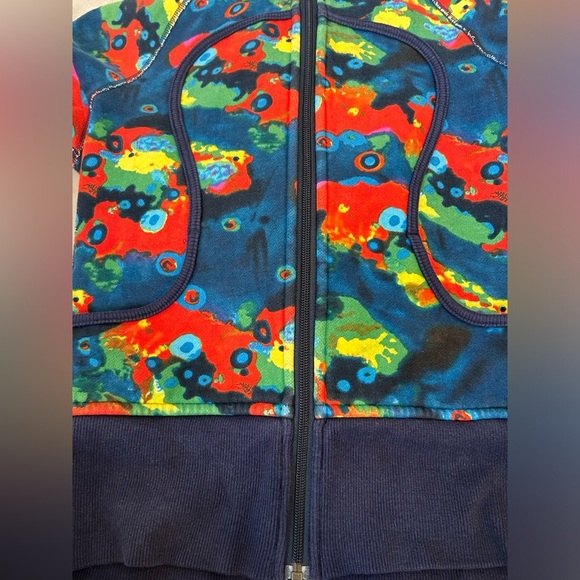 LULULEMON RARE Vintage Scuba Hoodie Full Zip Size 6 Multicolor - Picture 10 of 12